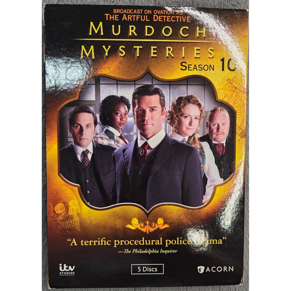 Murdoch Mysteries Season 10 DVD 5-Disc Set Acorn Media Yannick Bisson 2016